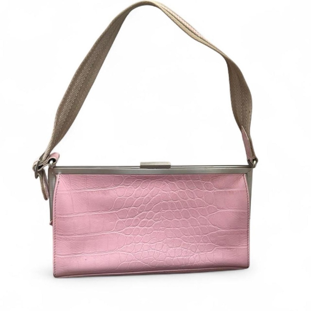 vintage pink leather via spiga purse